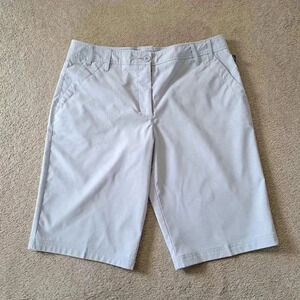 NVO by Lanctot Womens Bermuda Shorts Size  10 Light Grey Golf Shorts
